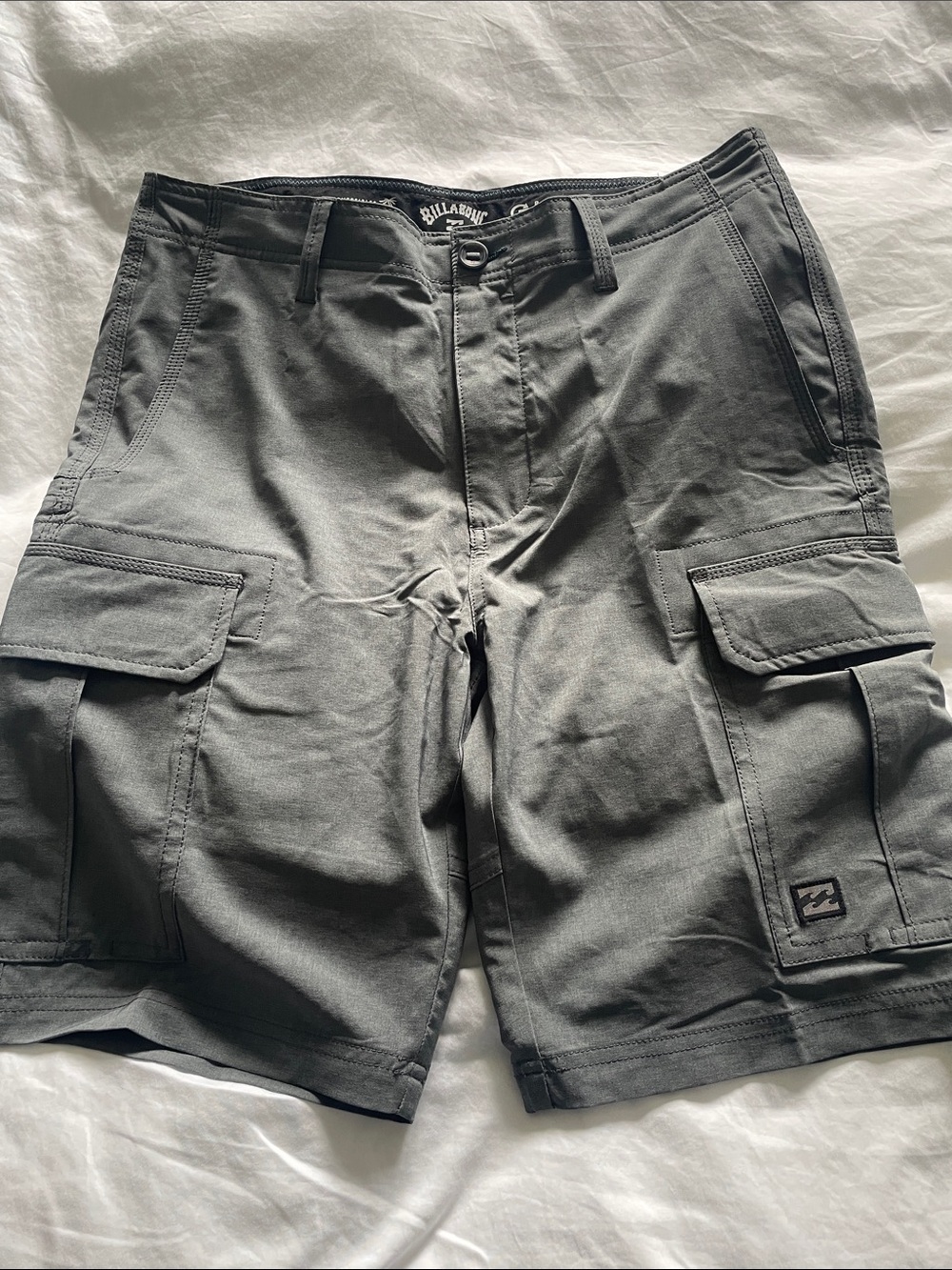 Billabong Men's Charcoal Cargo Shorts - Combat BBO Submersible